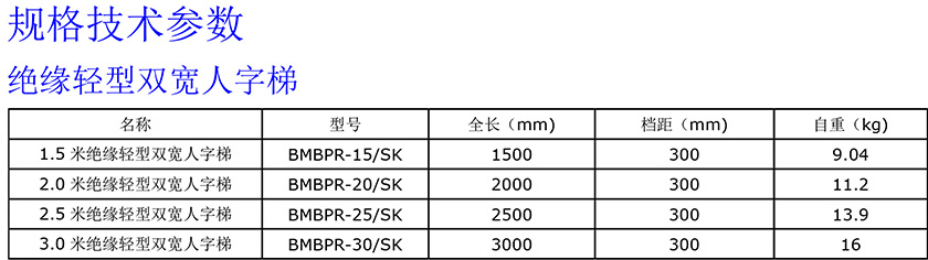 絕緣輕型雙寬人字梯840